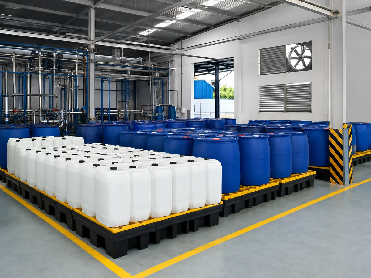 Concept image illustrating the Basic chemicals process